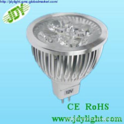 Aluminum 30degrees MR16 DC12V LED spot light 4W
